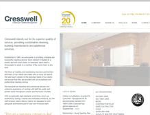 Tablet Screenshot of cresswellservices.co.uk